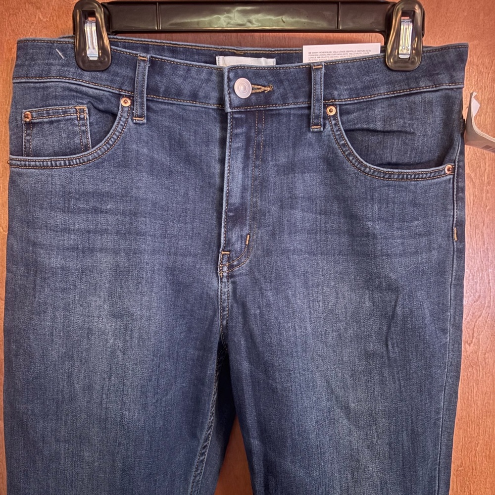 H&M high waist skinny jeans size 10 NEW medium wash